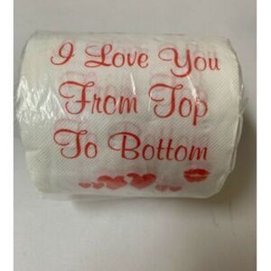 1 Roll of Toilet Paper Funny Romantic Gag Gift